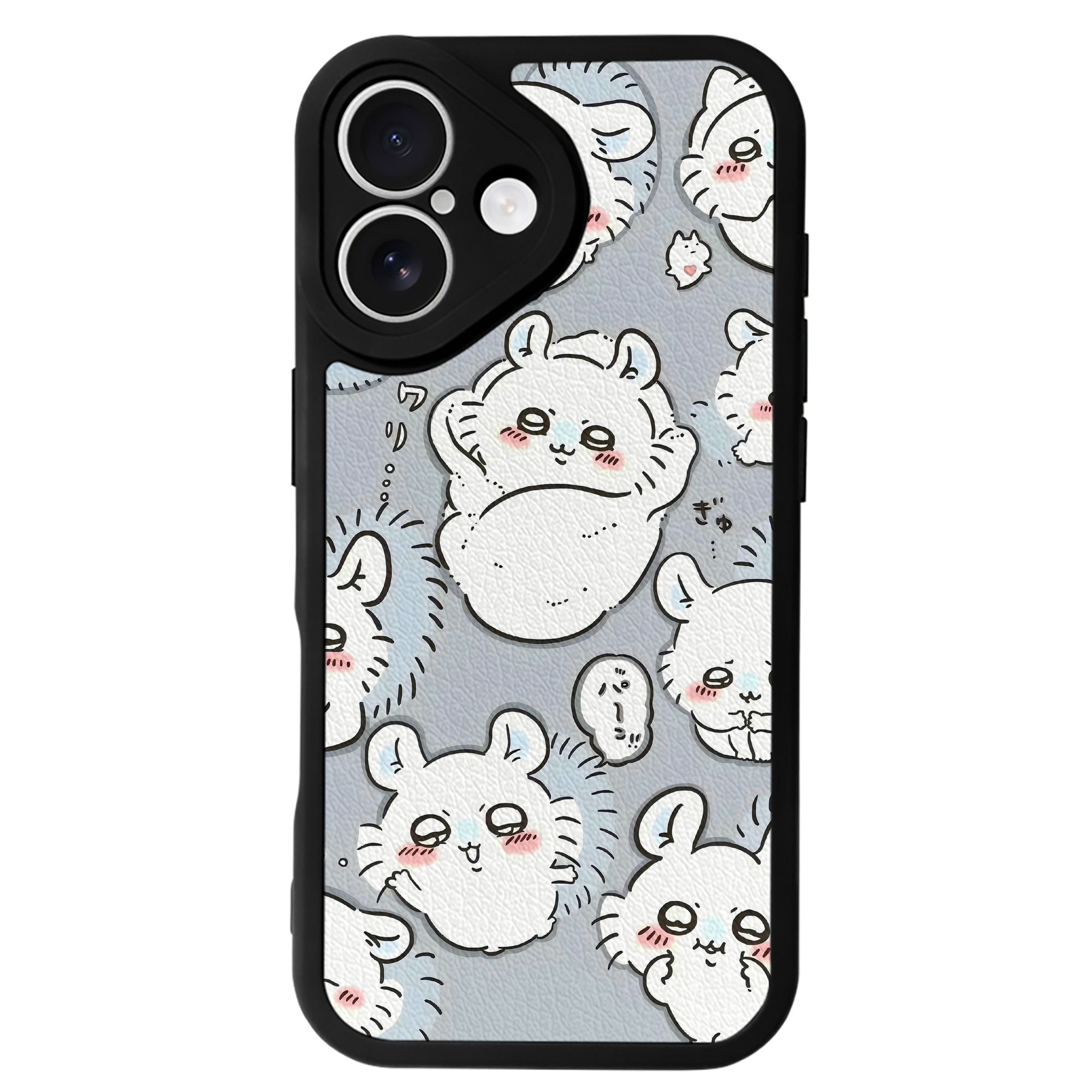 （画像用） ちいかわ Chii-kawa 【iPhone 16シリーズ対応】シリコンスマホケース（レザー調） 材質：シリコン